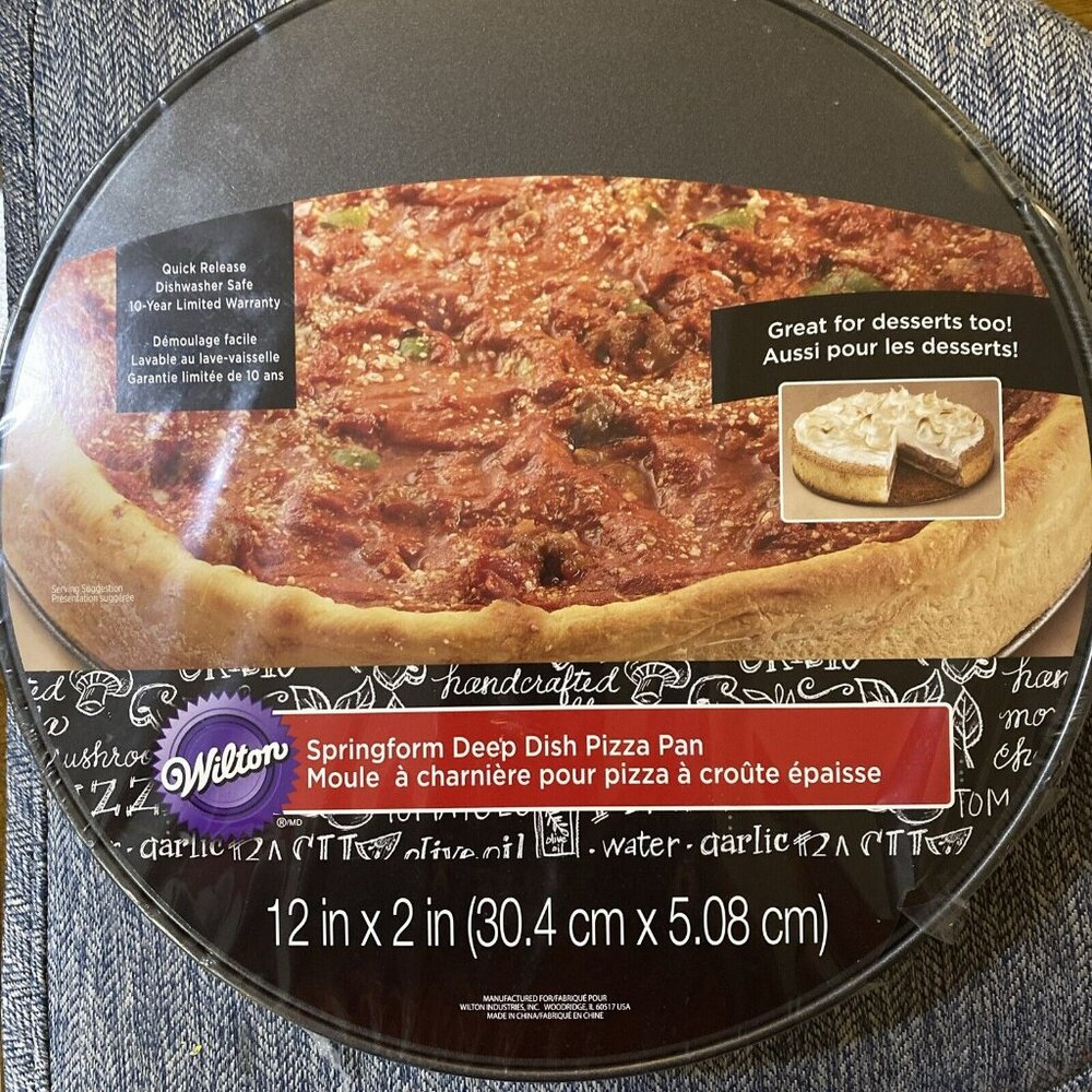 Wilton Springform Deep Dish Pizza Pan Desserts Too